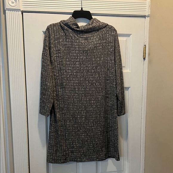 Christopher & Banks Charcoal Cowl Neck Sweater/Dress - Picture 5 of 5